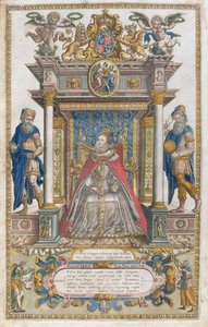 BT1.47.9 Dedikáció I. Erzsébet királynőnek Christopher Saxton Anglia és Wales térképeiből, 1579-ben